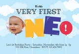 Numero Uno - Birthday Invitation